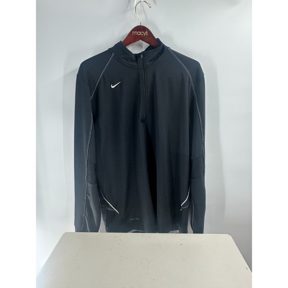 Nike Other - Nike Dri-Fit Therma Long Sleeve 1/4 Zip Pullover Activewear Top Black Size Large